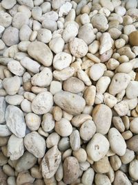 Full frame shot of pebbles for sale at market