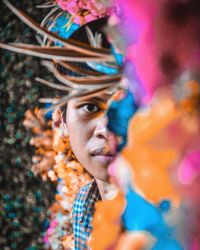 Portrait of young woman