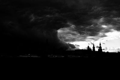 Storm clouds at dusk