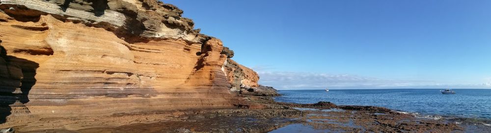 Rock formations at seaside