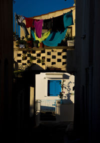 Low angle view of abandoned building