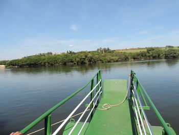 Scenic view of river against sky