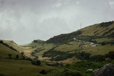 Scenic view of landscape against sky