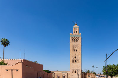 View of koutoubia mosque against sky - marrakech, morocco - travel destinations