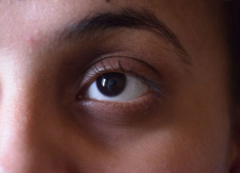 Close-up portrait of human eye