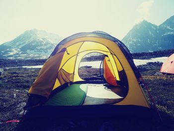 View of mountain range