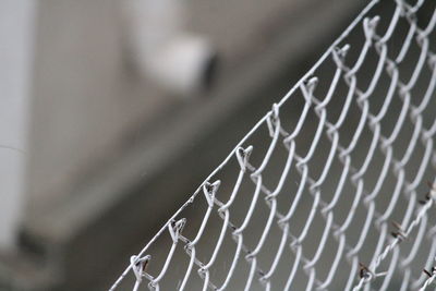 Close-up of metallic structure