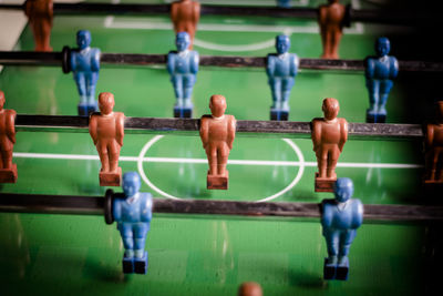 Group of people relaxing on table