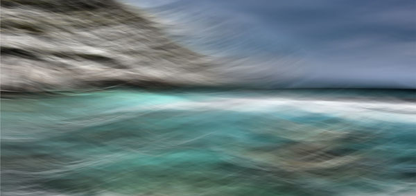 Blurred motion of sea