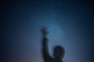 Low angle view of stars in sky