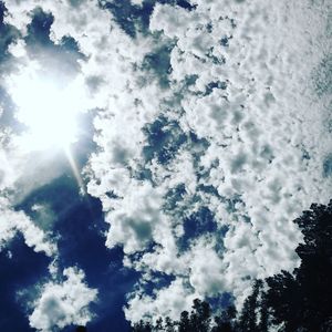 Low angle view of cloudy sky