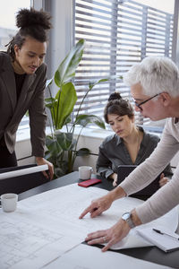 Business people having meeting in office