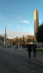 People walking in city