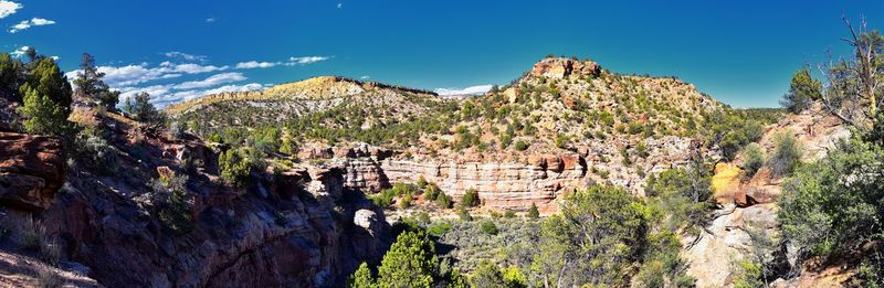 Escalante petrified forest state park views from hiking trail of the surrounding area lake utah