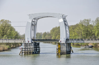 Railway bridge in dordrecht, the netherlands