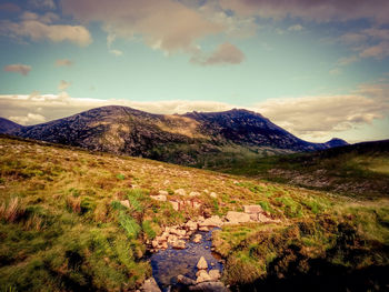 Scenic view of landscape against sky