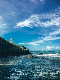 Scenic view of sea against sky