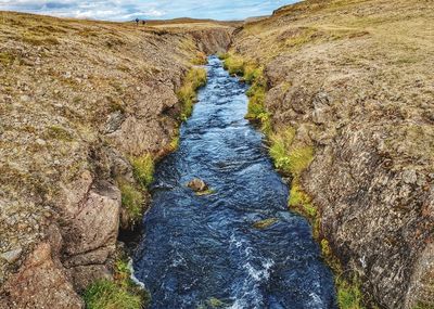 A flowing river in northern iceland 