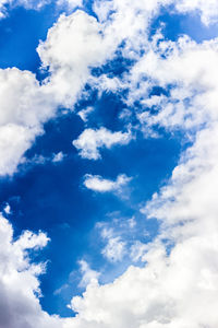 Low angle view of cloudy sky