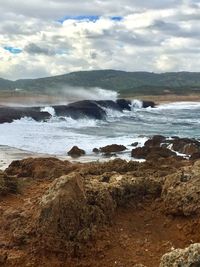 Scenic view of sea against sky