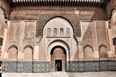 Low angle view of historical building