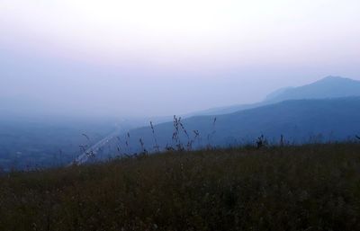 Scenic view of landscape against sky