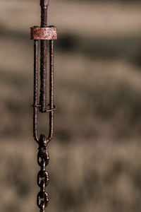 Close-up of metallic chain