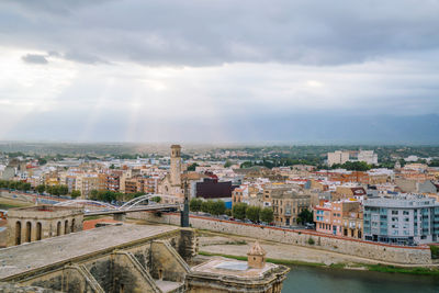 Historical street in the center of tortosa