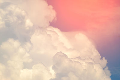 Low angle view of cloudscape against sky