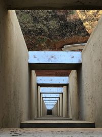 Interior of abandoned building