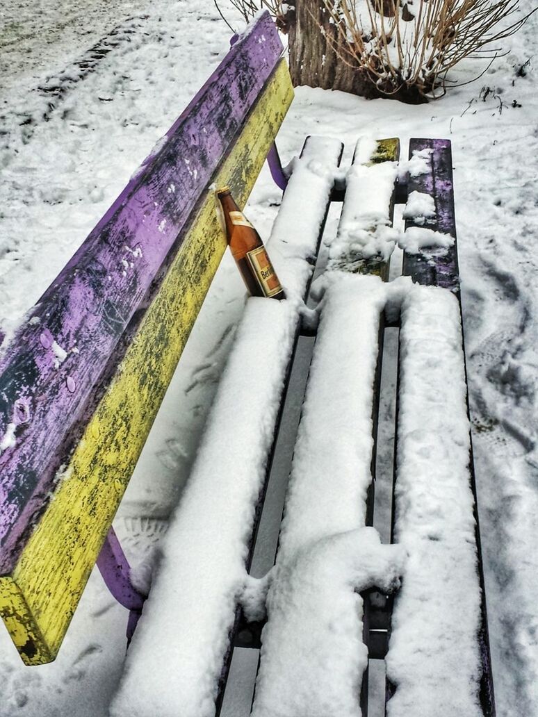 SNOW COVERED STEPS