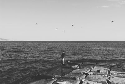 Scenic view of sea against sky