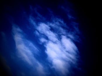 Low angle view of clouds in sky