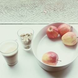 Close-up of food on table