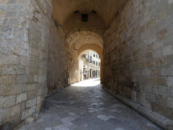 Corridor of old building