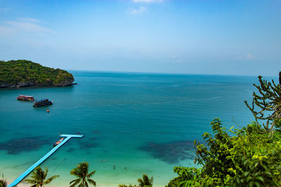 Scenic view of sea against sky