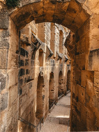 Stone wall of old building