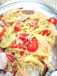 Close-up of salad served in bowl