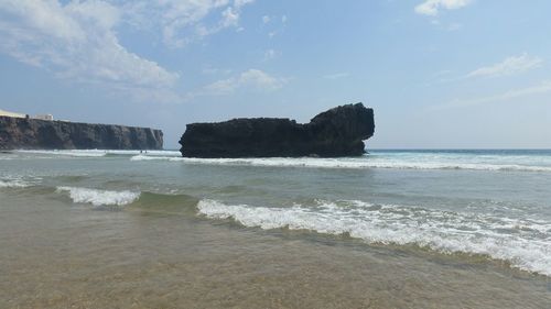 Scenic view of sea against sky