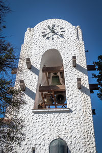 Low angle view of building against clear sky