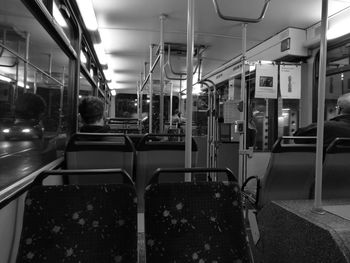 Interior of train