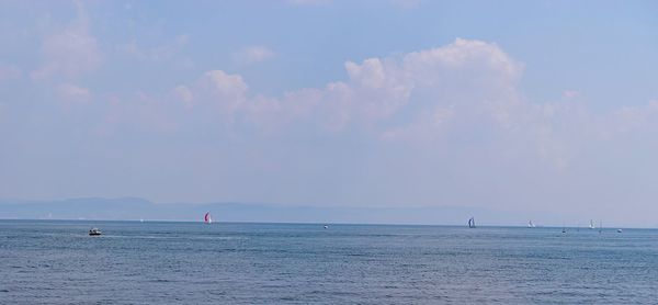 Scenic view of sea against sky