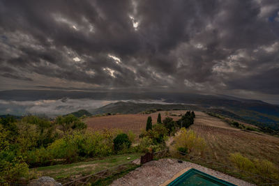 Scenic view of landscape against sky