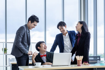 People working in office