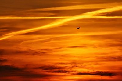 Low angle view of dramatic sky