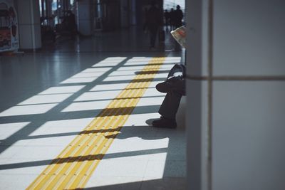 Flooring of subway station