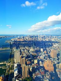 High angle view of cityscape