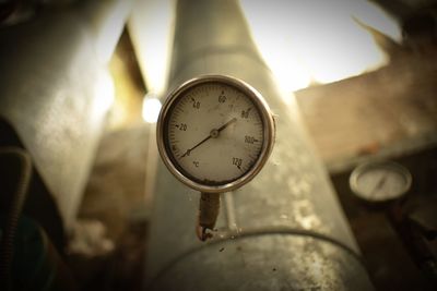 Close-up of clock