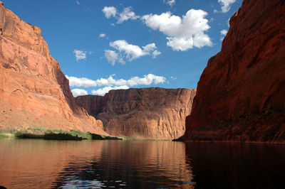 Deep canyon formed by the colorado river