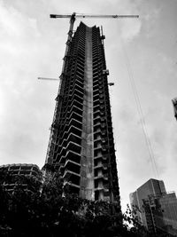 Low angle view of buildings against sky